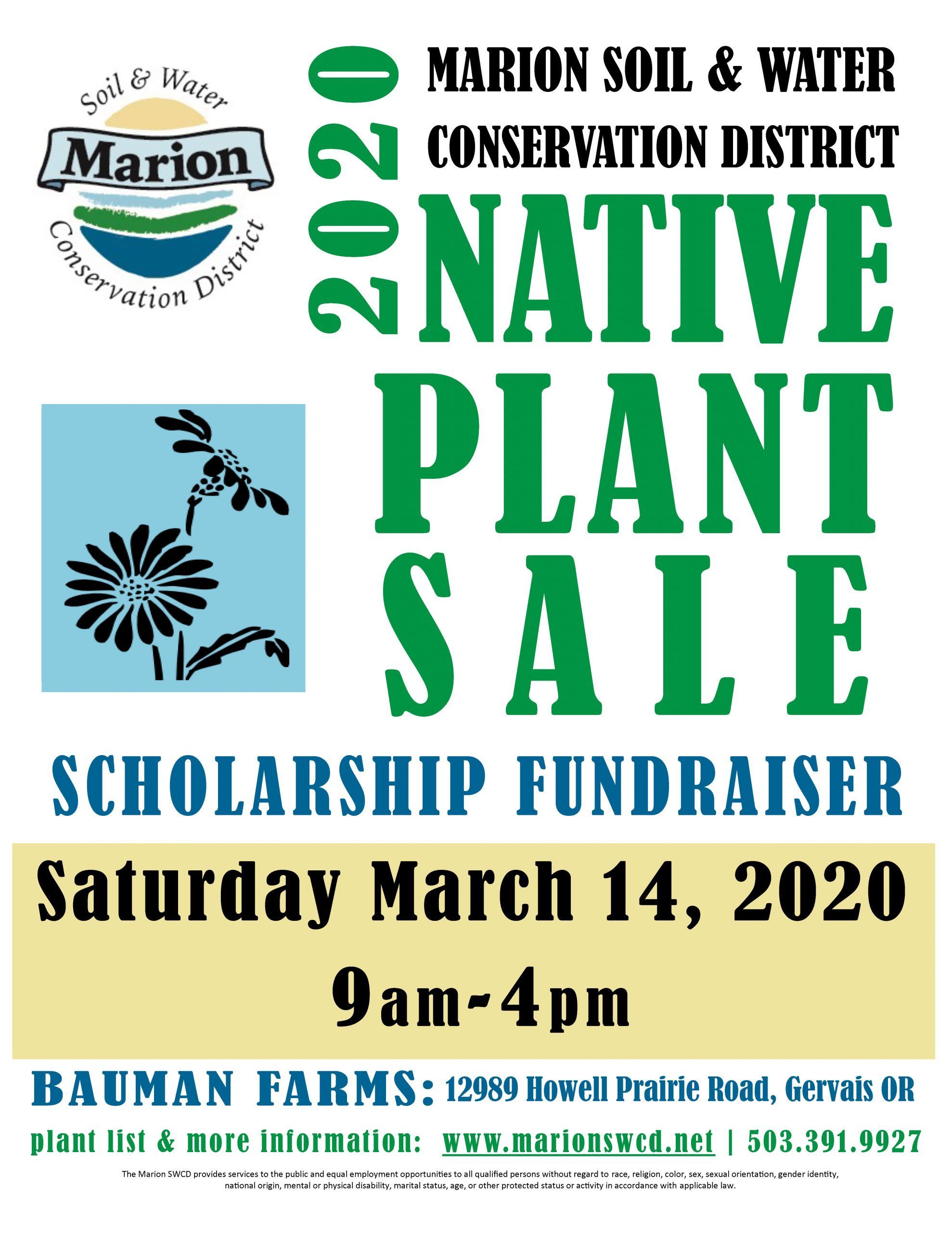 Native Plant Sale and Scholarship Fundraiser