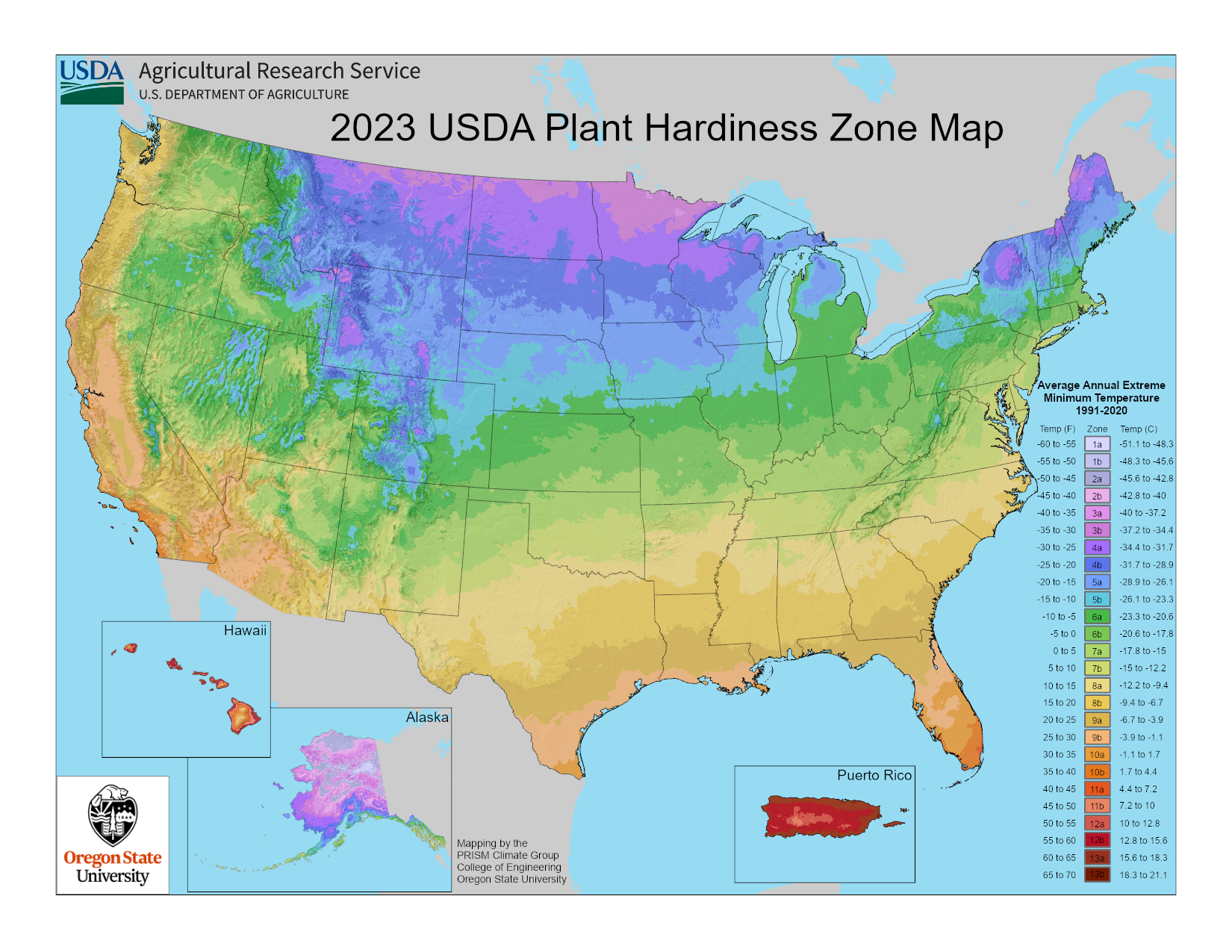 Did your USDA plant hardiness zone change?